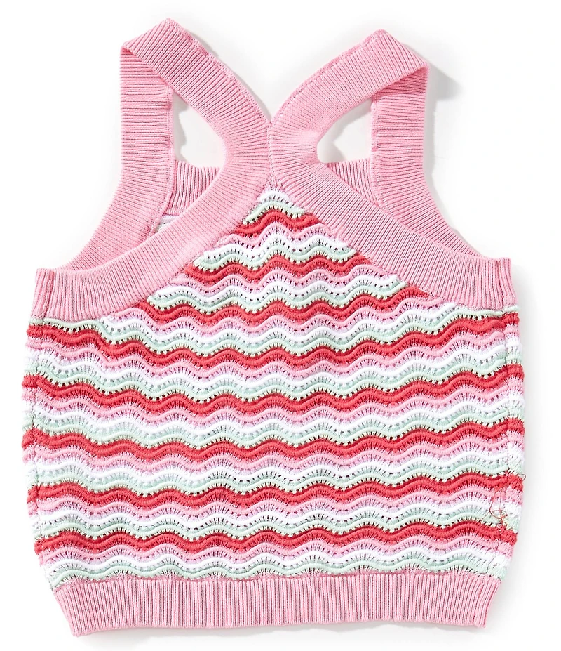 Guess Big Girls Sleeveless Crocheted Tank Top