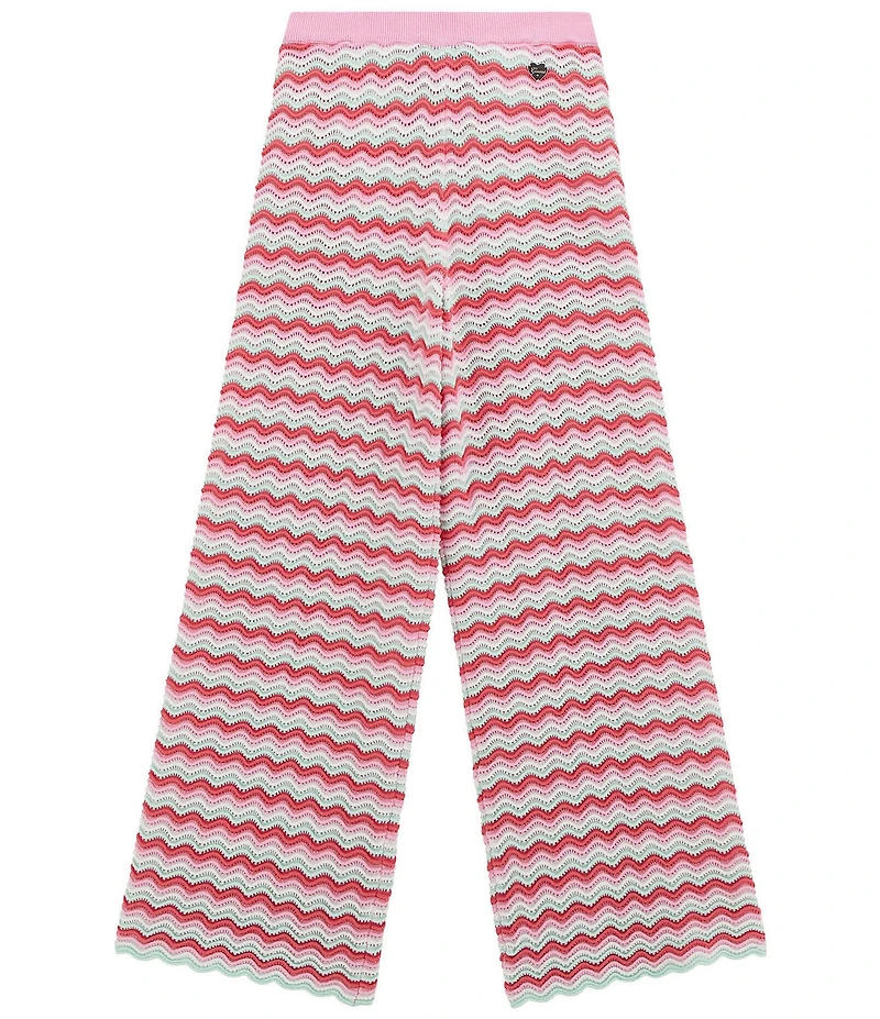 Guess Big Girls Sweater Stripe Flare Leg Pants