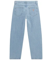 Guess Big Girls Comfort Rhinestone Straight Leg Stretch Denim Jeans