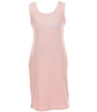 Guess Big Girls Scoop Neck Sleeveless Tank Rib Dress