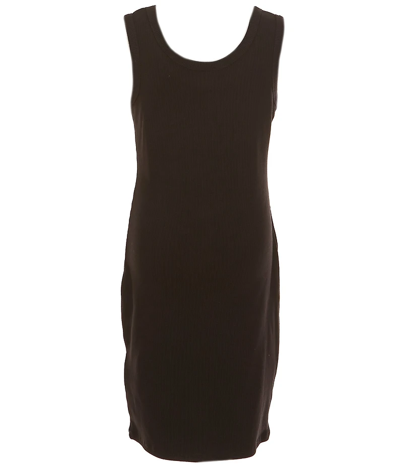 Guess Big Girls Scoop Neck Sleeveless Tank Rib Dress