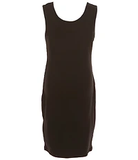Guess Big Girls Scoop Neck Sleeveless Tank Rib Dress