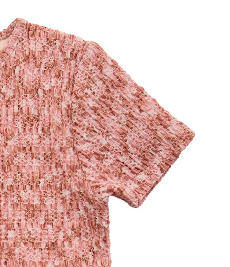 Guess Big Girls Eco Mini Me Short Sleeve Textured Top