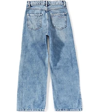 Guess Big Girls Heat-Sealed Rhinstone-Embellished Guess-Logo-Pocketed Jeans