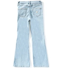 Guess Big Girls Light Wash Comfort Denim Flare-Leg Jeans