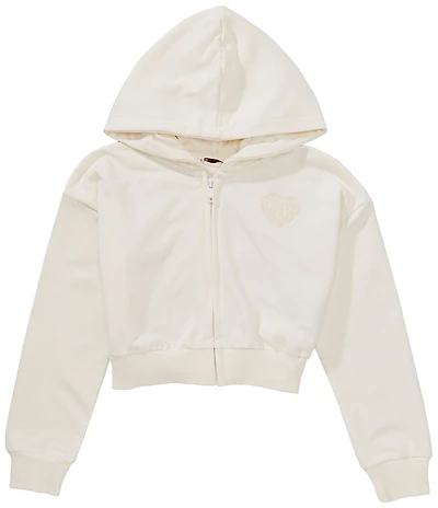 Guess Big Girls Long Sleeve Hooded Zip Front Active Jacket