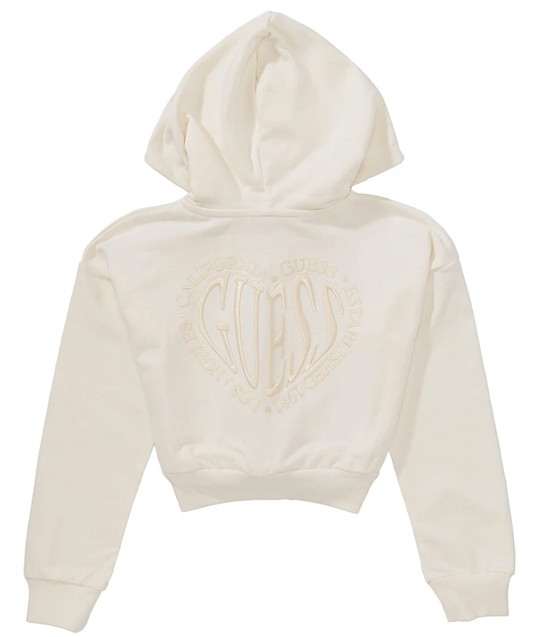 Guess Big Girls Long Sleeve Hooded Zip Front Active Jacket