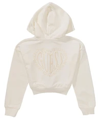 Guess Big Girls Long Sleeve Hooded Zip Front Active Jacket