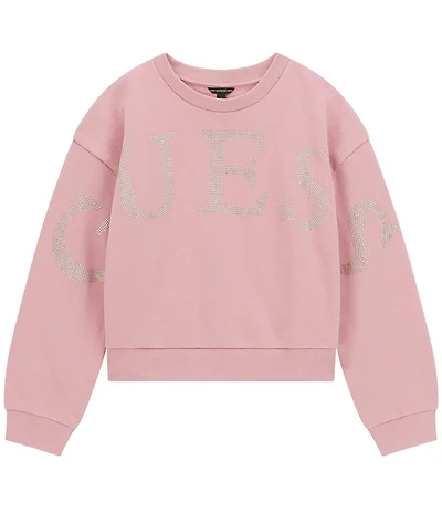 Guess Big Girls Long Sleeve Nailhead Sweatshirt