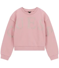 Guess Big Girls Long Sleeve Nailhead Sweatshirt