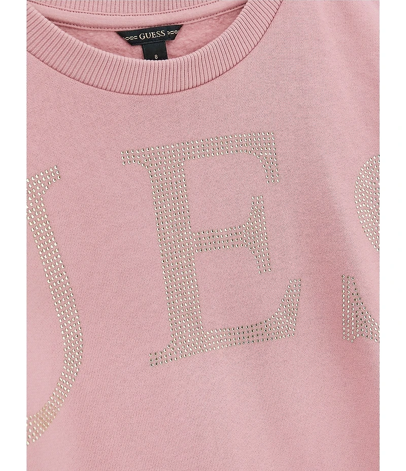 Guess Big Girls Long Sleeve Nailhead Sweatshirt