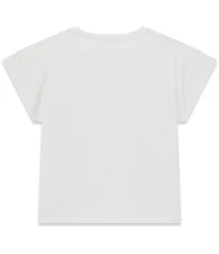 Guess Big Girls Rhinestone Bow Shot-Sleeve Organic Cotton T-Shirt