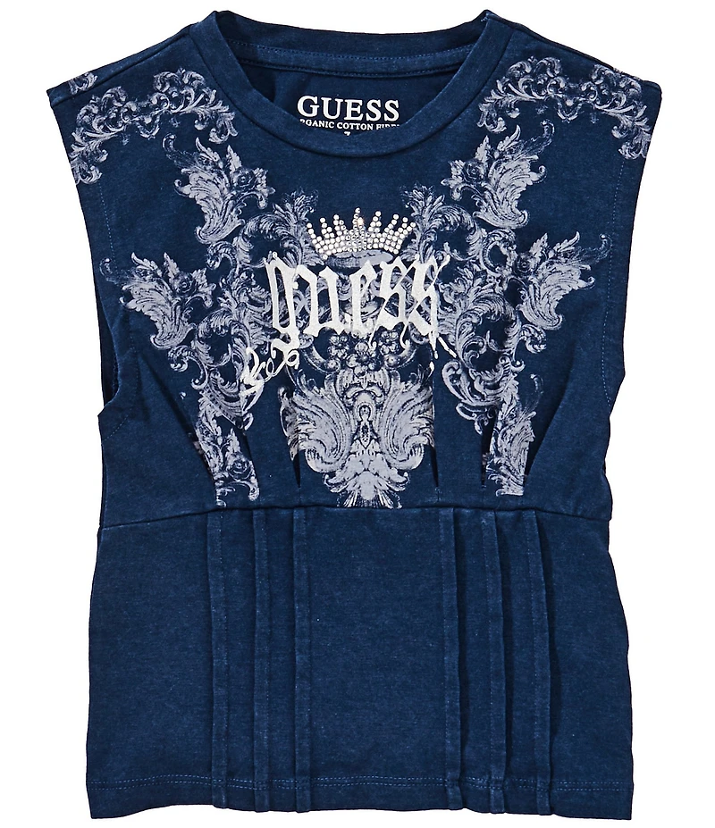 Guess Big Girls Sleeveless Corset T-Shirt
