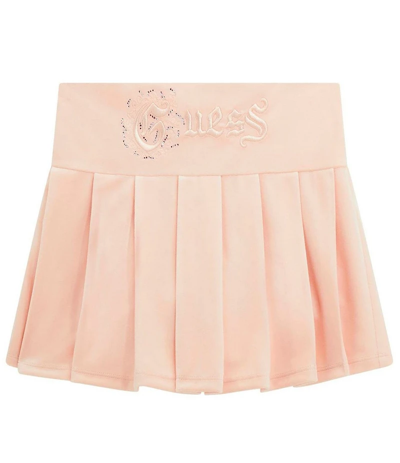 Guess Big Girls Velour Pleated Skirt