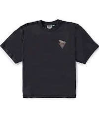 Guess Boxy Fit Cropped Graphic Logo Short Sleeve T-Shirt