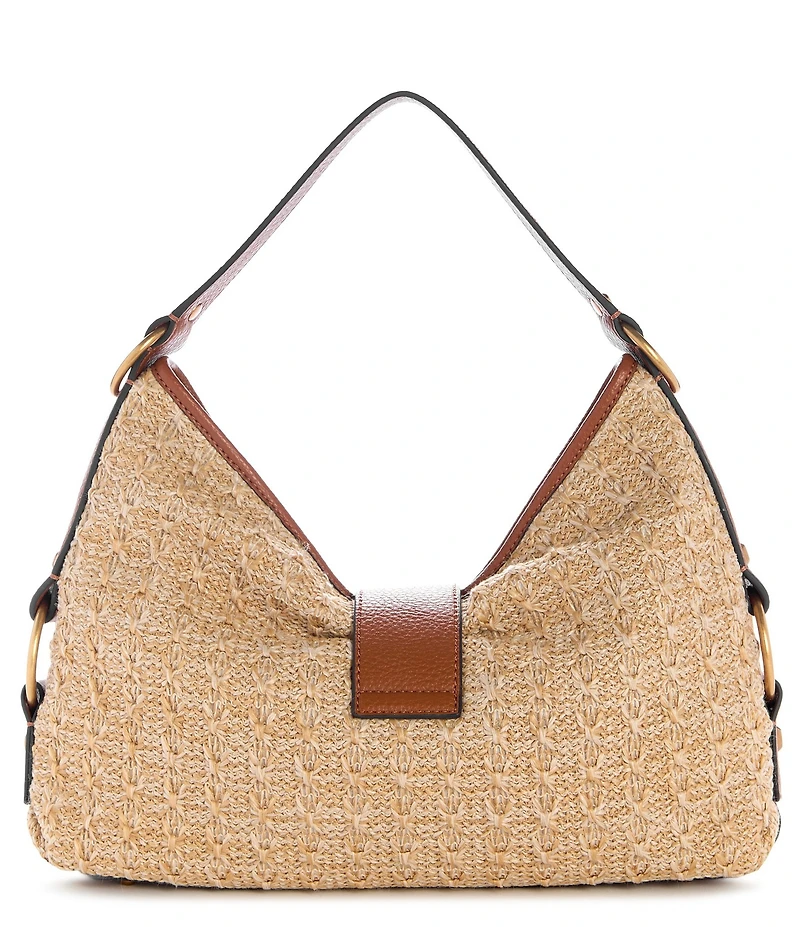Guess Camden Raffia Woven Shoulder Bag