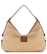 Guess Camden Raffia Woven Shoulder Bag