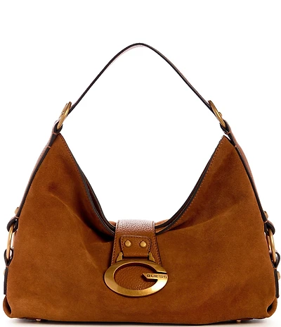 Guess Camden Suede Slouchy Hobo Shoulder Bag
