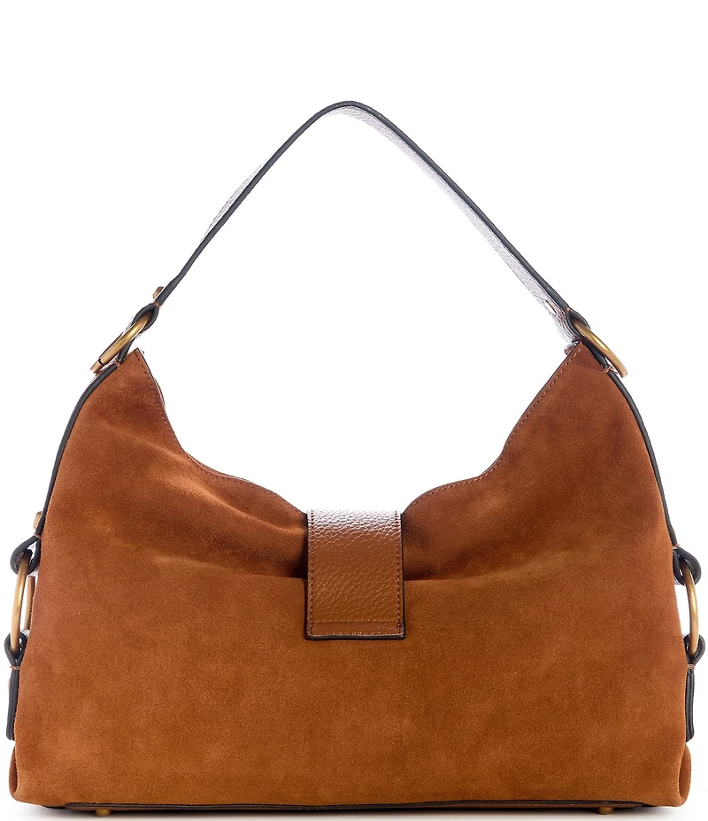 Guess Camden Suede Slouchy Hobo Shoulder Bag