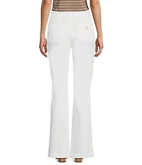 Guess Cargo Mini Mid Rise Bootcut Jeans