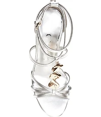 Guess Chaella Metallic Sculpted Hardware Dress Sandals