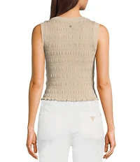 Guess Claire Smocked Tank Top
