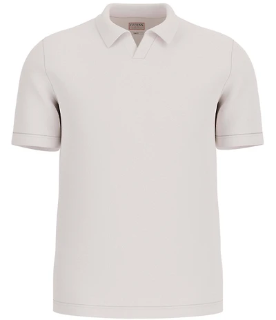 Guess Daryl Crocheted Knit Short Sleeve Polo Shirt