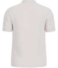 Guess Daryl Crocheted Knit Short Sleeve Polo Shirt