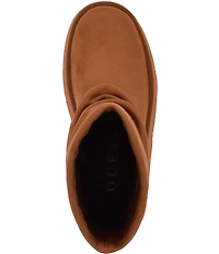 Guess Deinna Suede Platform Fold-Over Booties