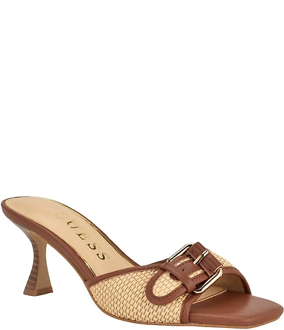 Guess Dista 2 Dot Buckle Hardware Slide Sandals