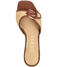 Guess Dista 2 Dot Buckle Hardware Slide Sandals