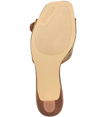Guess Dista Logo Buckle Hardware Slide Sandals