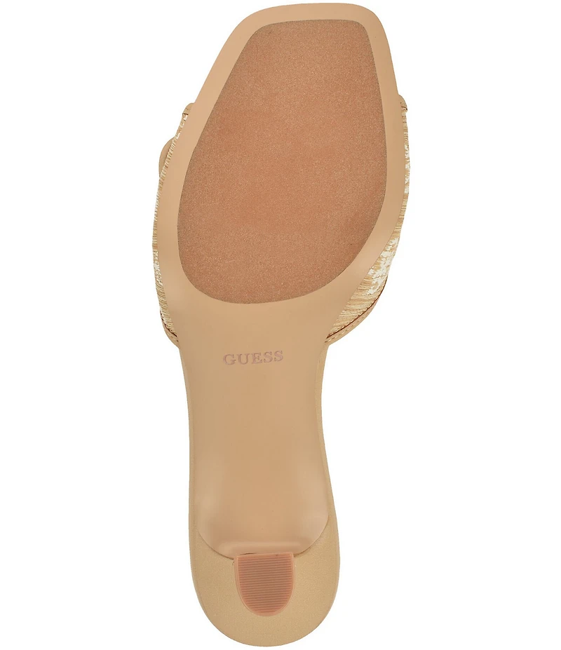 Guess Dista Logo Buckle Hardware Slide Sandals