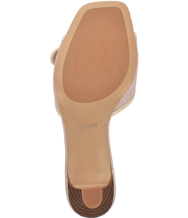 Guess Dista Logo Buckle Hardware Slide Sandals