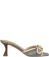 Guess Dista Logo Buckle Hardware Slide Sandals