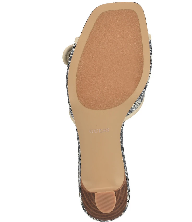 Guess Dista Logo Buckle Hardware Slide Sandals