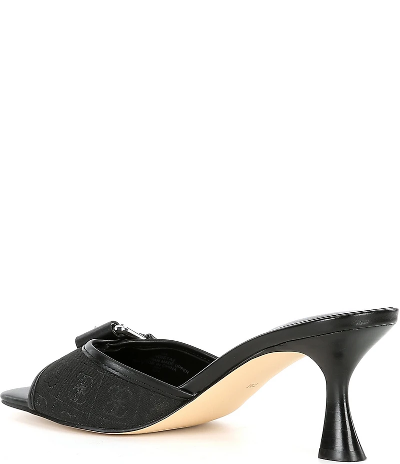 Guess Dista Logo Buckle Hardware Slide Sandals