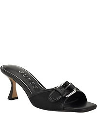 Guess Dista Logo Buckle Hardware Slide Sandals