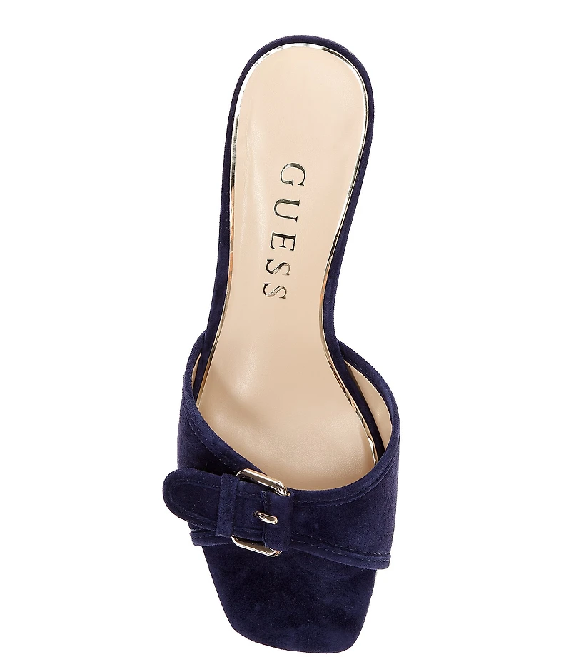 Guess Dista Suede Buckled Dress Slides