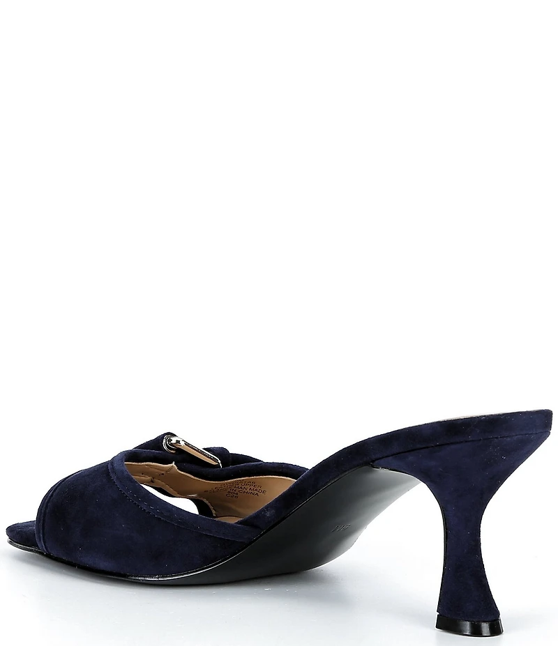Guess Dista Suede Buckled Dress Slides