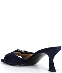 Guess Dista Suede Buckled Dress Slides