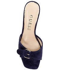 Guess Dista Suede Buckled Dress Slides