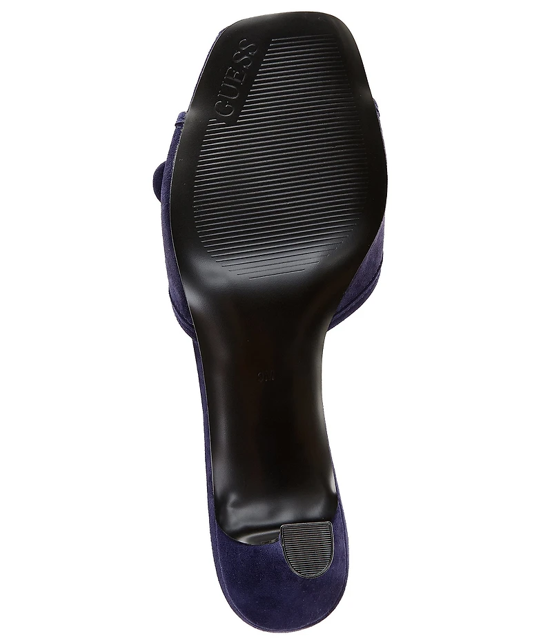 Guess Dista Suede Buckled Dress Slides