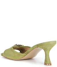 Guess Dista Suede Buckled Dress Slides