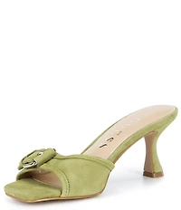Guess Dista Suede Buckled Dress Slides