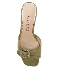 Guess Dista Suede Buckled Dress Slides