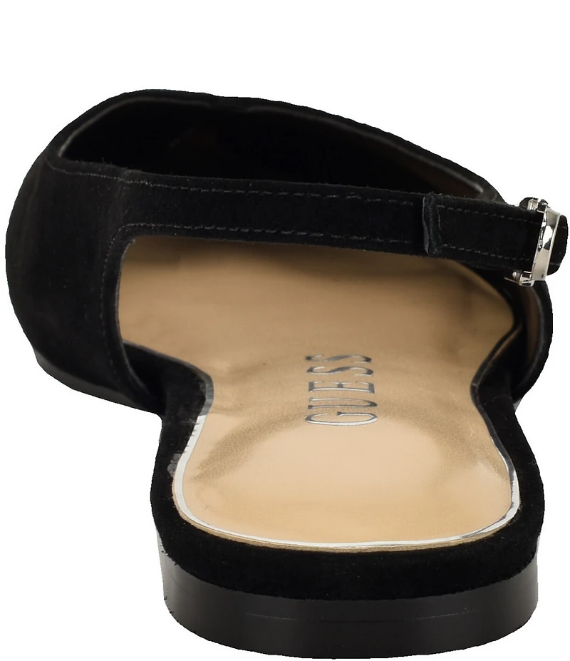 Guess Dorazio Suede Slingback Ballet Flats