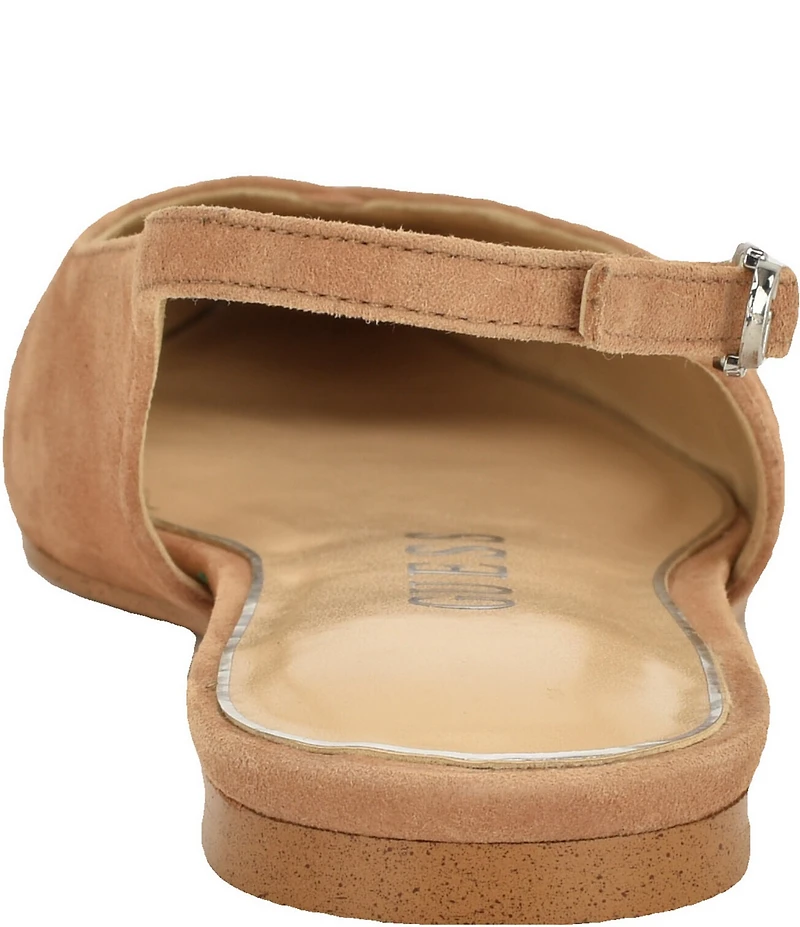 Guess Dorazio Suede Slingback Ballet Flats