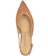 Guess Dorazio Suede Slingback Ballet Flats