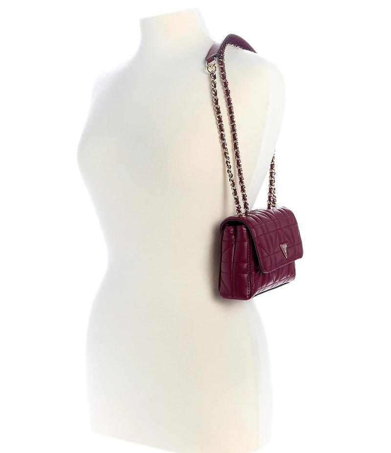 Guess Giully Mini Quilted Chain Strap Crossbody Bag